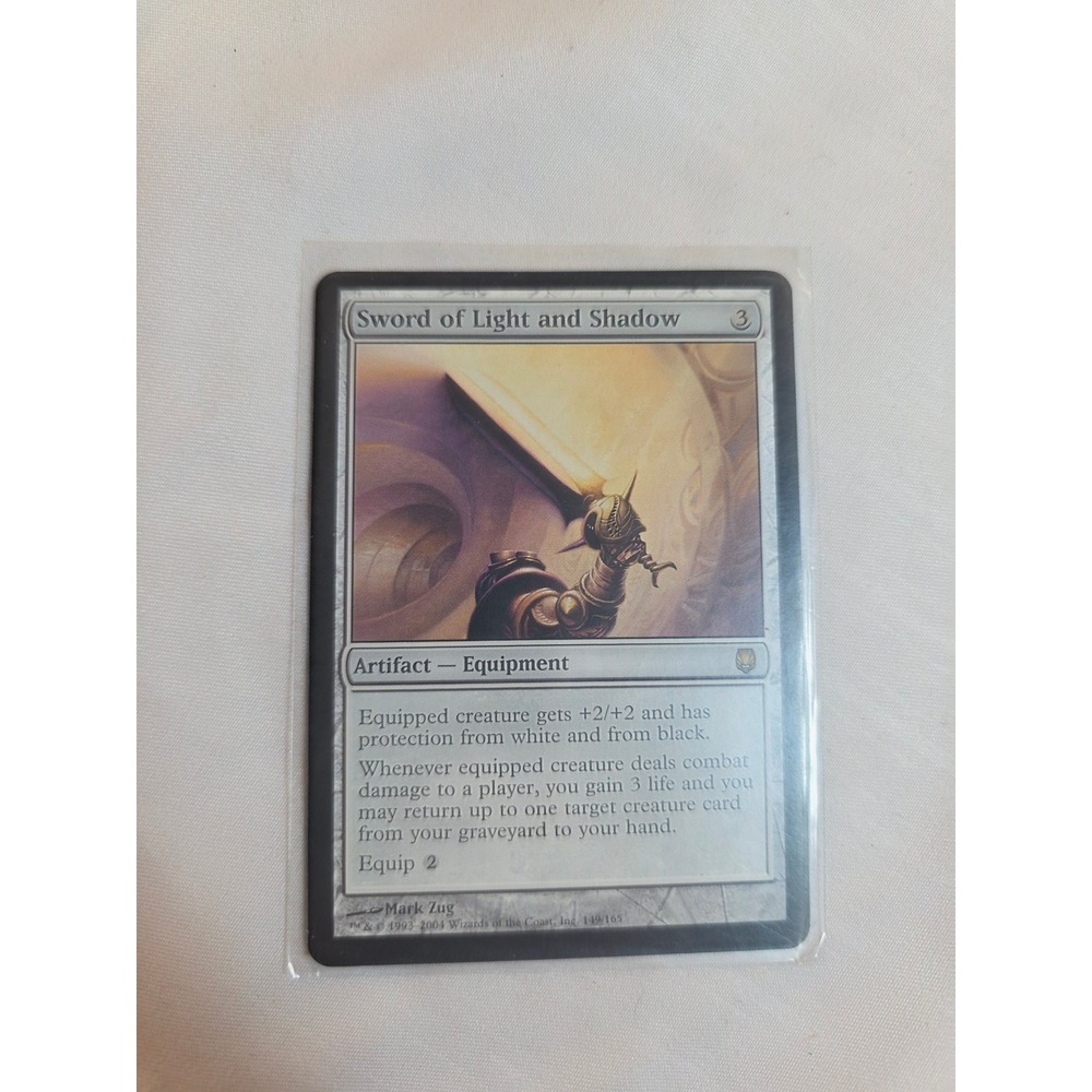 MTG Sword of Light and Shadow Darksteel Rare Artifact Equipment Mark Zug 149/165